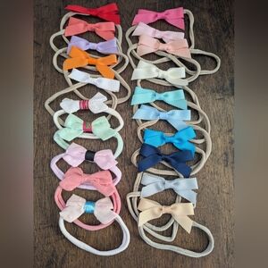2️⃣0️⃣ TWENTY Colorful Infant Bow Headband Lot / Bundle